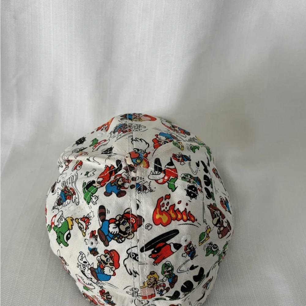 Super Mario Bros 2009 Nintendo A-Flex Hat All Over Print (B148)✨